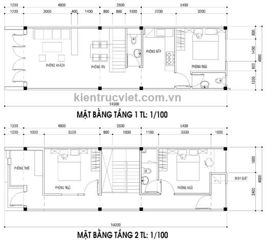 Cách tính chi phí xây nhà 1 trệt 1 lầu năm 2023 - Kiến Thiết Việt