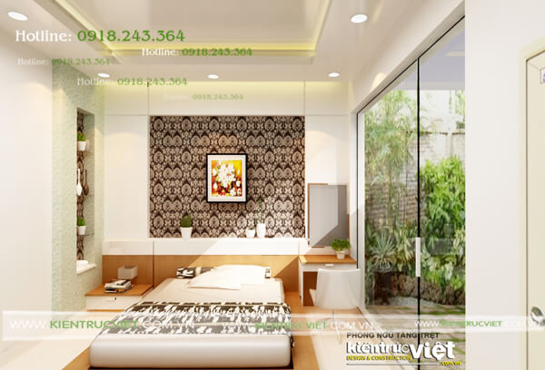 1366 phòng ngủ nhà phố 5m 1 lửng 4 tầng