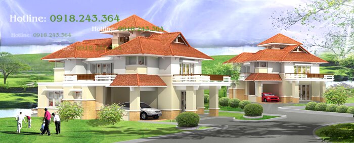 1544 Biệt thự 2 tầng