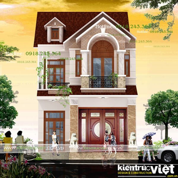 1751 mẫu biệt thự 1 trệt 1 lầu