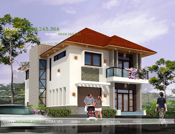 1752 mẫu biệt thự 1 trệt 1 lầu