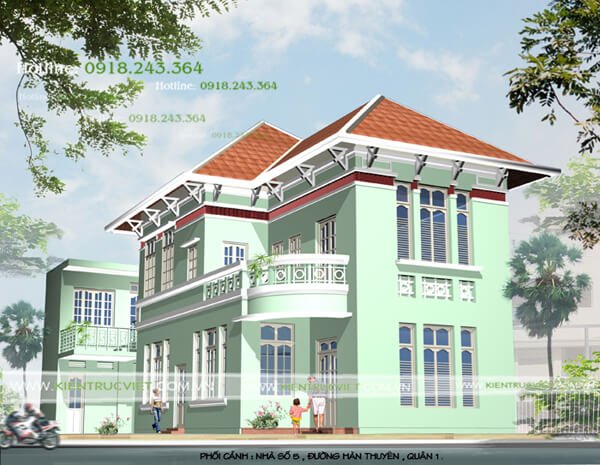 1757 mẫu biệt thự 1 trệt 1 lầu