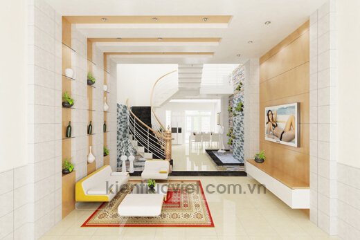 2153 phòng khách nhà phố mặt tiền 5m 3 tầng