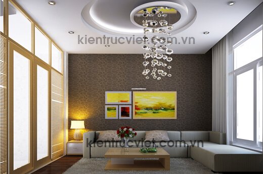 2156 phòng khách nhà phố mặt tiền 5m 3 tầng