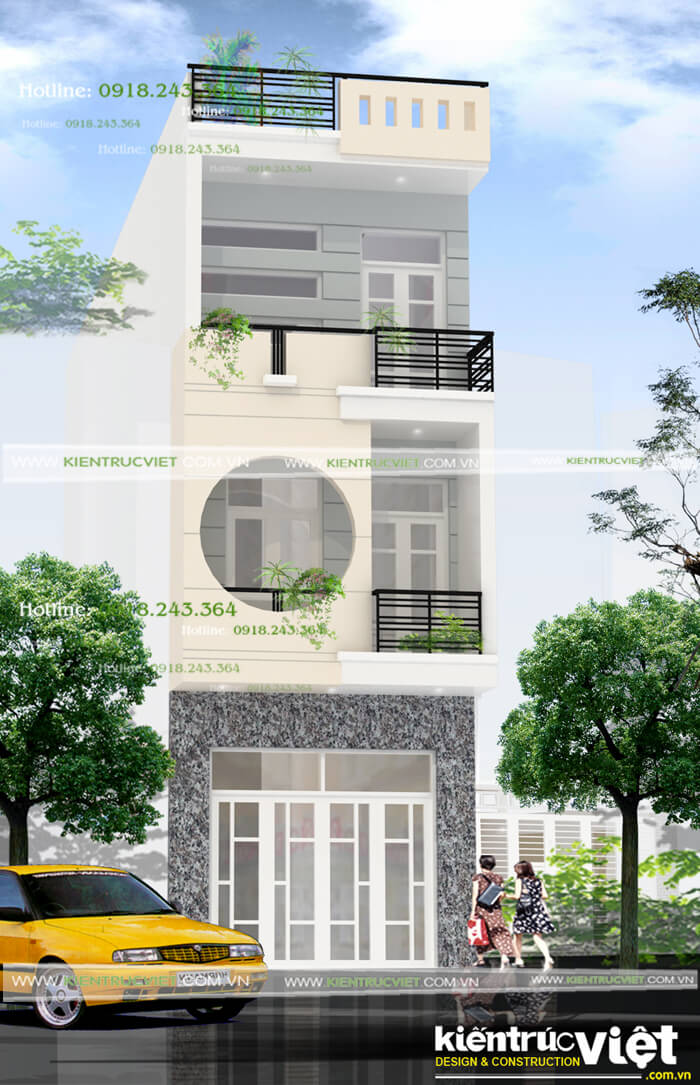 Thiết kế nhà 1 trệt 2 lầu