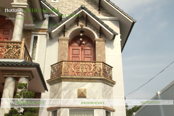 thi công hoàn thiện biệt thự 2 tầng