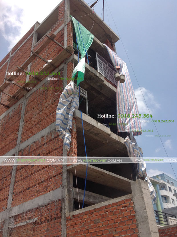 thi công nhà 4 lầu