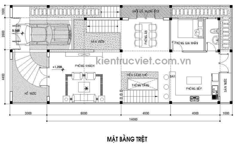 2451 biệt thự 3 tầng 2 mặt tiền
