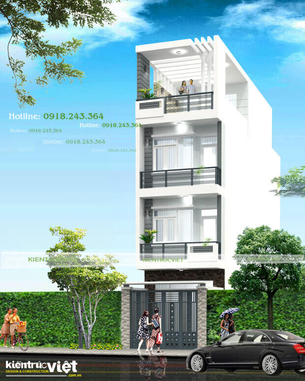 mặt tiền nhà phố 4m