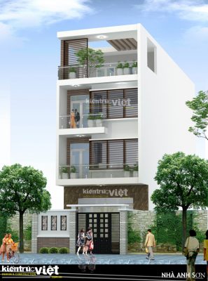 nhà phố 5mx20m 4 tầng