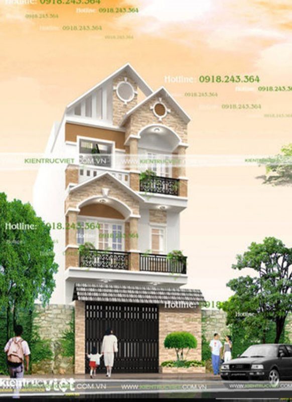 nhà phố ngang 6m dài 12m
