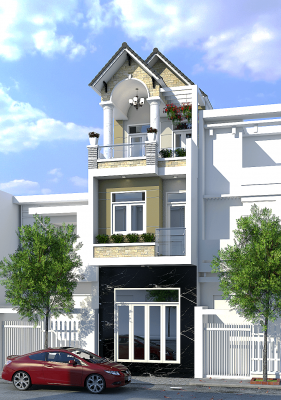 nhà phố 4mx16m 3 tầng