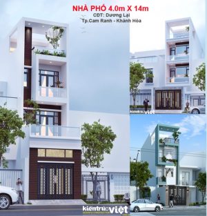 nhà phố 4mx14m 4 tầng Cam Ranh