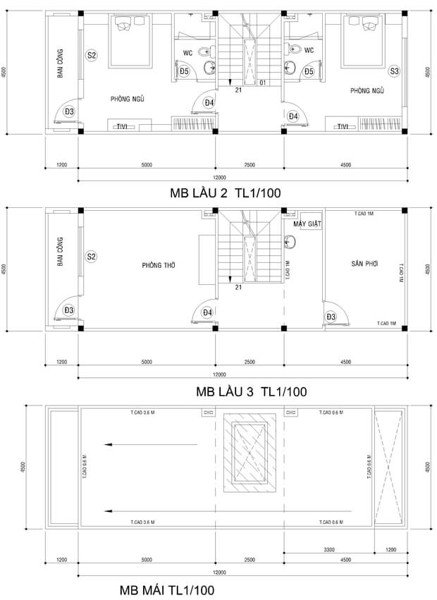 mẫu nhà phố đẹp 4x15 năm 2017