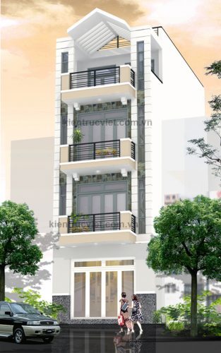 nhà mặt phố 6mx20m bình dương