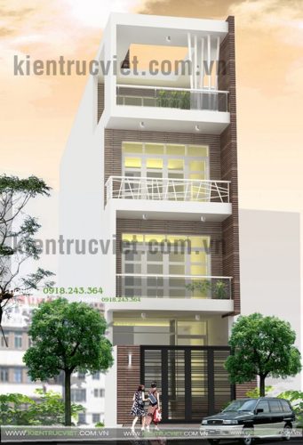 Nhà mặt phố ngang 5m dài 20m 4 tầng