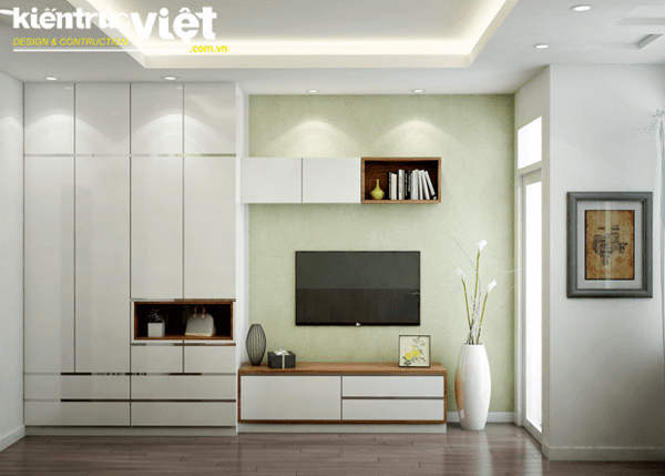 nha_4_tang_co_lung__5__grande Không gian phòng khách và nhà bếp được tách biệt bằng một chiếc bàn ăn nhỏ dành cho 2 người, một sự bố trí thông minh khi kết hợp cả 3 không gian phòng khách, phòng ăn và nhà bếp trong một diện tích nhỏ