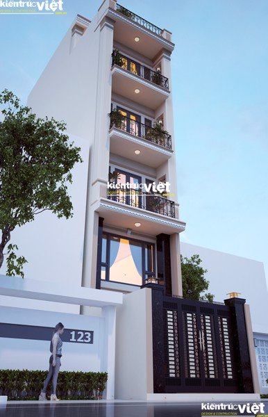 Nhà phố 4m có gác lửng, nhà phố 4 lầu