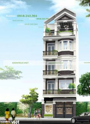 Nhà phố 6mx18m cao tầng