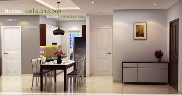 Mặt bằng căn hộ 2 phòng ngủ