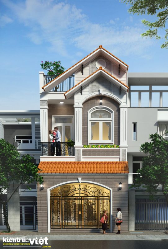 nhà phố 5mx15m 1 trệt 1 lầu