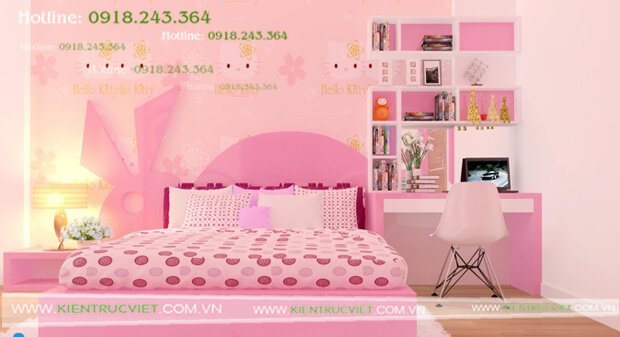 phòng ngủ baby Nhà phố ngang 5m dài 20m 4 tầng