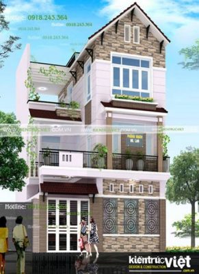 nhà phố 3 tầng 8mx12m