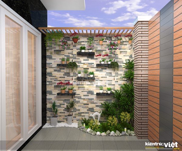 Thiết kế kiến trúc và xây dựng nhà mặt phố 4m x 20m