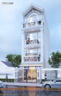 nhà phố 5mx16m 4 tầng