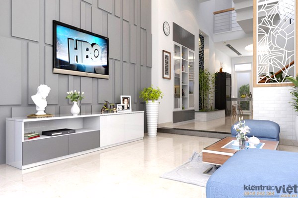 Thiết kế nhà lệch tầng 4x14, nhà phố 3 tầng hiện đại 2017