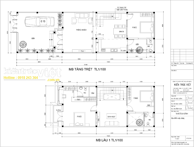 Mặt bằng bố trí kiến trúc