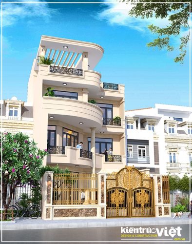 nhà phố 4 tầng 8mx18m