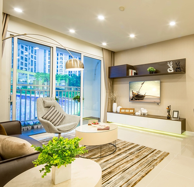 nội thất căn hộ Duokey1A D’LUSSO quận 2