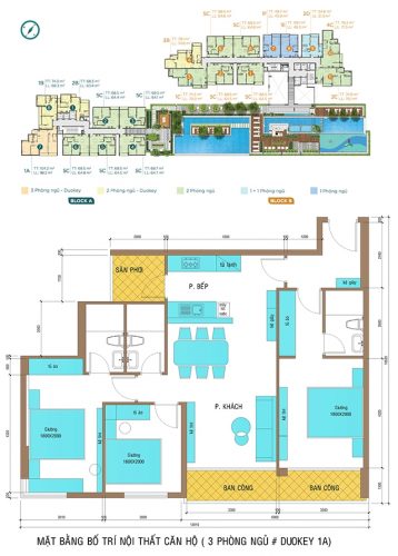 bản vẽ nội thất căn hộ D’LUSSO 3 phòng ngủ