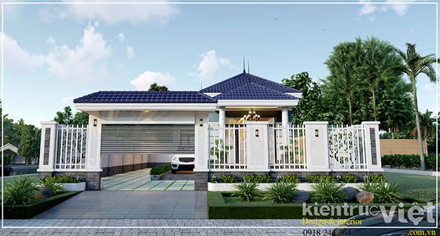biệt thự 1 tầng 7mx18m ven ngoai ô