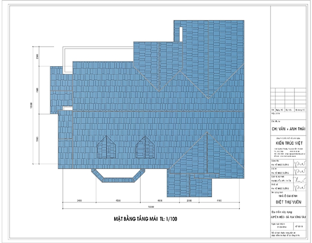 Mặt bằng bố trí nhà vườn 1 tầng 330m2