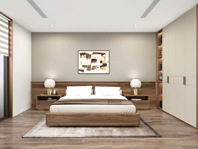 Nội thất phòng ngủ căn hộ 3 phòng ngủ D’LUSSO quận 2