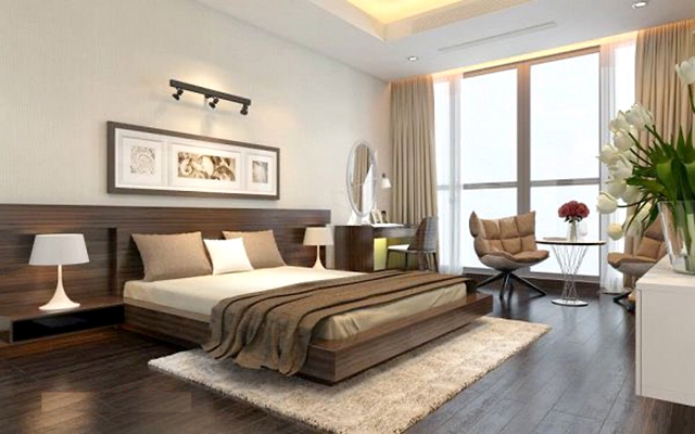 Nội thất phòng ngủ căn hộ 3 phòng ngủ D’LUSSO quận 2
