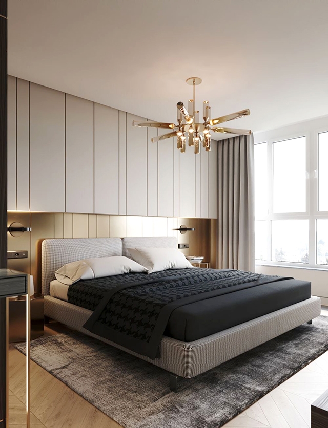 Nội thất phòng ngủ căn hộ 3 phòng ngủ D’LUSSO quận 2