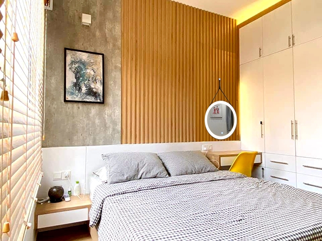 nội thất phòng ngủ căn hộ D’LUSSO 2 phòng ngủ