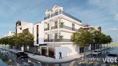 Thiết kế nhà 3 tầng mặt tiền 7m dài 10m Bến Tre