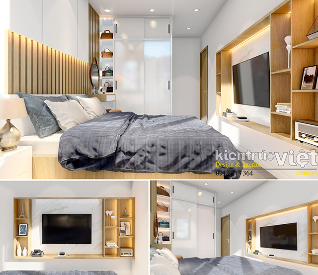 báo giá phòng ngủ nội thất căn hộ D’lusso 120 triệu