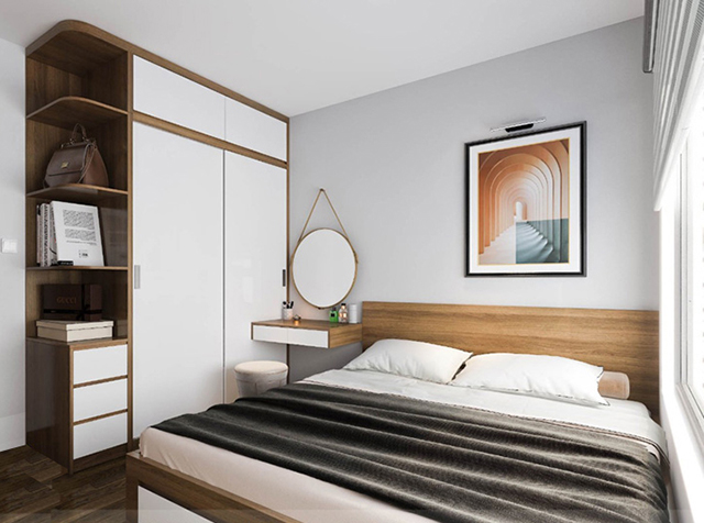 phòng ngủ nội thất căn hộ D’lusso 120 triệu