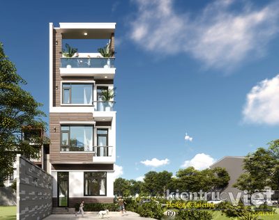 xây dựng nhà 4 tầng 5mx26m