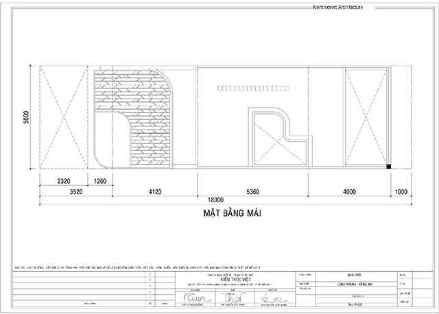 Bản vẽ chi tiết nhà ống 4 tầng 5×18