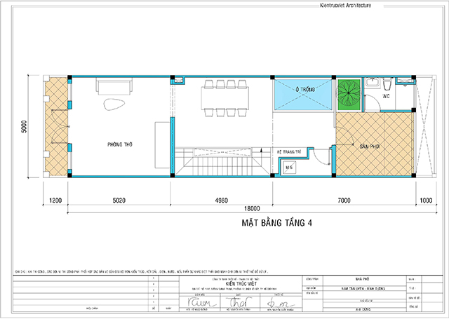 mặt tiền ngôi nhà phố 4 tầng ngang 5m dài 18m