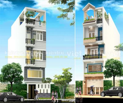 mẫu nhà ống 5 tầng đẹp