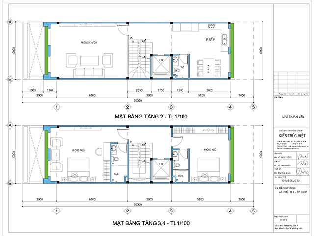 Mẫu nhà ống đẹp 5 tầng 5×20