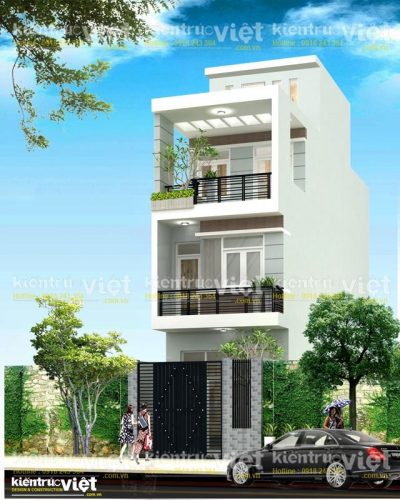 mẫu nhà phố 3 tầng hiện đại