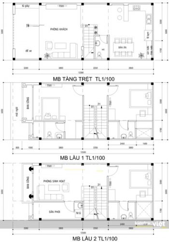 thiet ke nha 3 tang